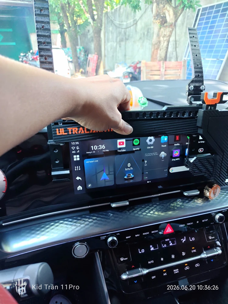 Working with the front mount