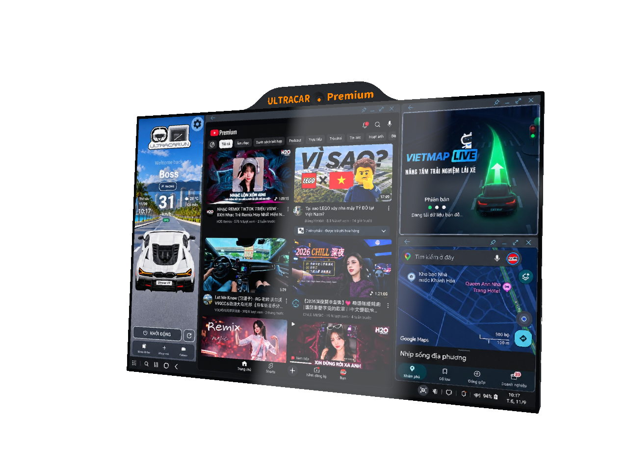 UltraCar 13.3-inch screen model from the original 3D design