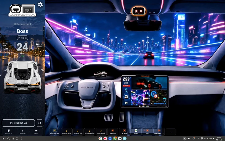 Giao diện Racing Mode