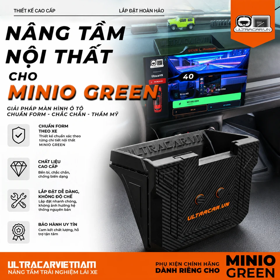 Thiết kế giá đỡ UltraCar cho Minio Green